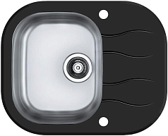 Мойка Alveus Wave 10 черное стекло