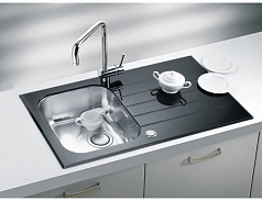 Мойка Alveus Glassix Up 10 черное стекло
