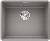 Мойка Blanco SUBLINE 500-F отводная арматура InFino® алюметаллик