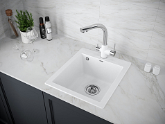 Мойка Paulmark Leer белый