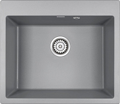 Мойка Paulmark Kante серый металлик