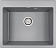 Мойка Paulmark Kante серый металлик