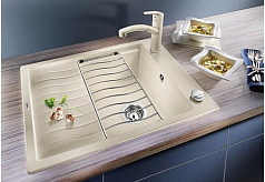 Мойка Blanco Elon 45S SILGRANIT PuraDur клапан-автомат InFino® антрацит