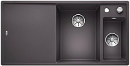 Мойка Blanco AXIA III 6 S чаша справа, доска ясень клапан-автомат InFino® темная скала