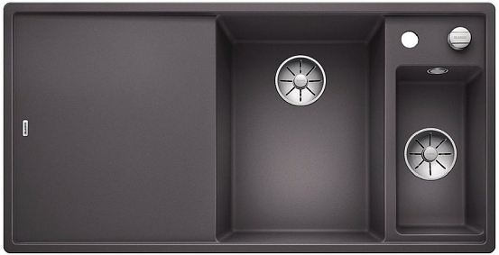 Мойка Blanco AXIA III 6 S чаша справа, доска ясень клапан-автомат InFino® темная скала preview 1