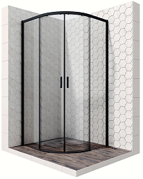 Душевое ограждение Ambassador 11011202Black (Niagara Premium)