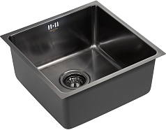 Мойка Paulmark Lassan вороненая сталь атласная