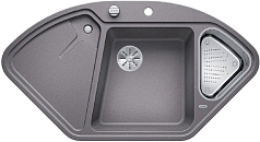 Мойка Blanco DELTA II SILGRANIT клапан-автомат InFino® алюметаллик