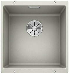 Мойка Blanco SUBLINE 400-U SILGRANIT отводная арматура InFino® жемчужный