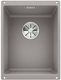 Мойка Blanco SUBLINE 320-U SILGRANIT отводная арматура InFino® алюметаллик