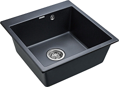 Мойка Paulmark Praktisch черный металлик