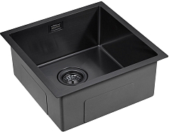 Мойка Paulmark Aller вороненая сталь атласная