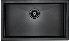 Мойка Paulmark Koher вороненая сталь брашированная