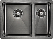 Мойка Paulmark Zusat PM225944-GML вороненная сталь атласная левая