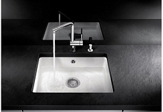 Мойка Blanco Subline 500-U Ceramic PuraPlus без клапана-автомата глянцевый белый