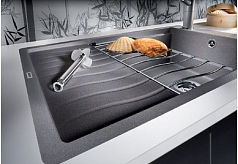 Мойка Blanco Elon XL 6 S-F SILGRANIT PuraDur клапан-автомат InFino® антрацит