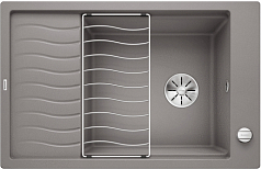 Мойка Blanco Elon XL 6S SILGRANIT PuraDur клапан-автомат InFino® алюметаллик