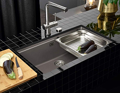 Мойка Schock GREENWICH 80 CRISTADUR серебристый камень