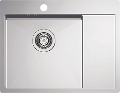 Мойка Alveus Quarto 20 нержавеющая сталь матовая, чаша слева