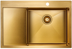 Мойка Paulmark Elde R золото брашированное