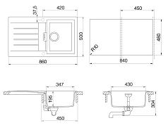 Мойка Schock SIGNUS 45D CRISTADUR аворио