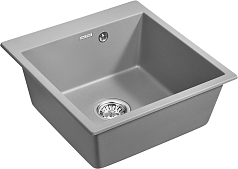 Мойка Paulmark Praktisch серый металлик