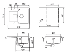 Мойка Schock MANHATTAN 40D CRISTALITE оникс