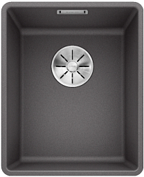 Мойка Blanco SUBLINE 320-F отводная арматура InFino® темная скала