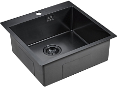 Мойка Paulmark Velten вороненая сталь брашированная