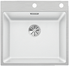 Мойка Blanco SUBLINE 500-IF/A клапан-автомат InFino® белый