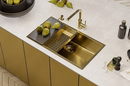 Мойка Alveus Quadrix 60 Monarch нержавеющая сталь золото preview 5