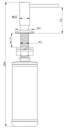 Дозатор Paulmark Brevit Metallum хром