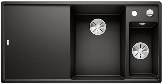 Мойка Blanco AXIA III 6 S чаша справа, доска ясень клапан-автомат InFino® черный preview 1