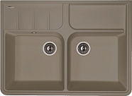 Мойка Florentina Вилладжио серый шёлк