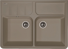 Мойка Florentina Вилладжио серый шёлк