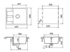 Мойка Schock OPTIMA 50D CRISTALITE лунный камень