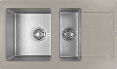 Мойка Florentina Комби 860К серый