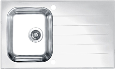 Мойка Alveus Glassix 10 белое стекло