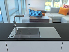 Мойка alveus Stricto 30 нержавеющая сталь матовая, чаша слева