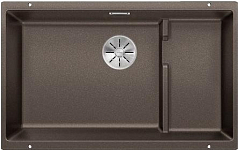 Мойка Blanco SUBLINE 700-U Level SILGRANIT отводная арматура InFino® кофе