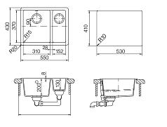 Мойка Schock SOHO 60 PLUS CRISTADUR бронза