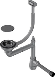 Арматура для одночашевых моек с прямоугольным переливом WK-1C GM