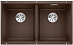 Купить Мойка Blanco SUBLINE 350/350-U SILGRANIT отводная арматура InFino® кофе preview 1