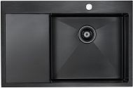 Мойка Paulmark ELDE R вороненая сталь брашированная