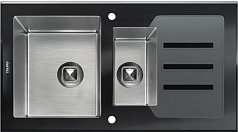 Мойка Tolero TG-920K черное стекло