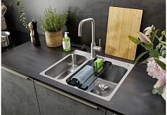 Мойка Blanco Solis 340/180-IF/A нержавеющая сталь полированная