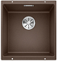 Мойка Blanco SUBLINE 400-U SILGRANIT отводная арматура InFino® кофе