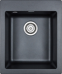 Мойка Paulmark Leer чёрный металлик