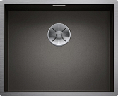 Мойка Blanco ZEROX 500-IF Durinox® отводная арматура InFino® нержавеющая сталь dark steel
