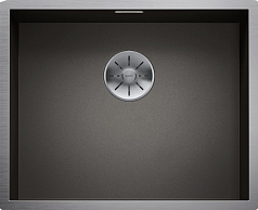 Мойка Blanco ZEROX 500-IF Durinox® отводная арматура InFino® нержавеющая сталь dark steel